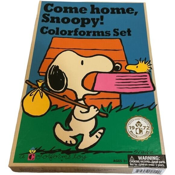 Come Home Snoopy Colorforms Set 1972 Reproduction Peanuts Charles Schultz - Picture 1 of 11